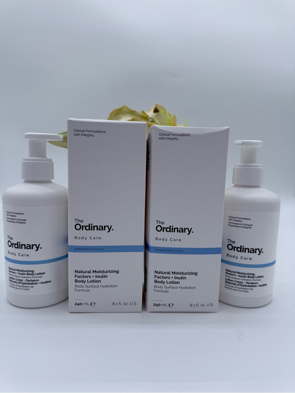 2 THE ORDINARY Natural Moisturizing Factors + Inulin Body Lotion 8.1 Oz Full Sz